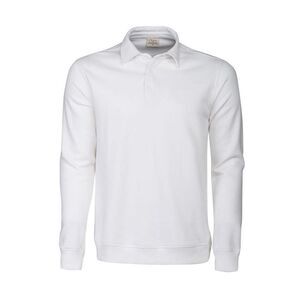 Printer Unisex Adult Homerun Long-Sleeved Polo Shirt / White